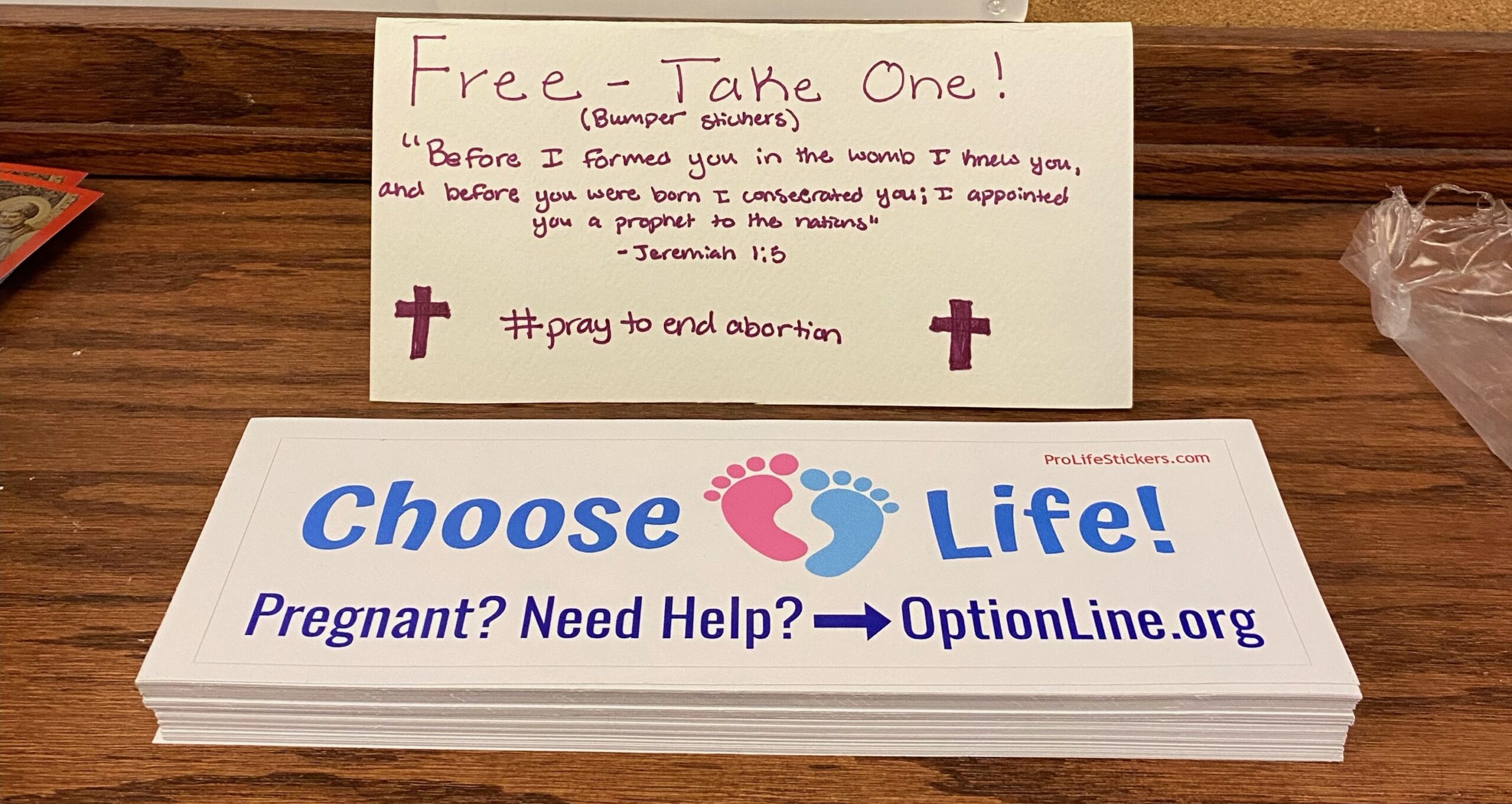 Help Print Pro-Life Bumper Stickers