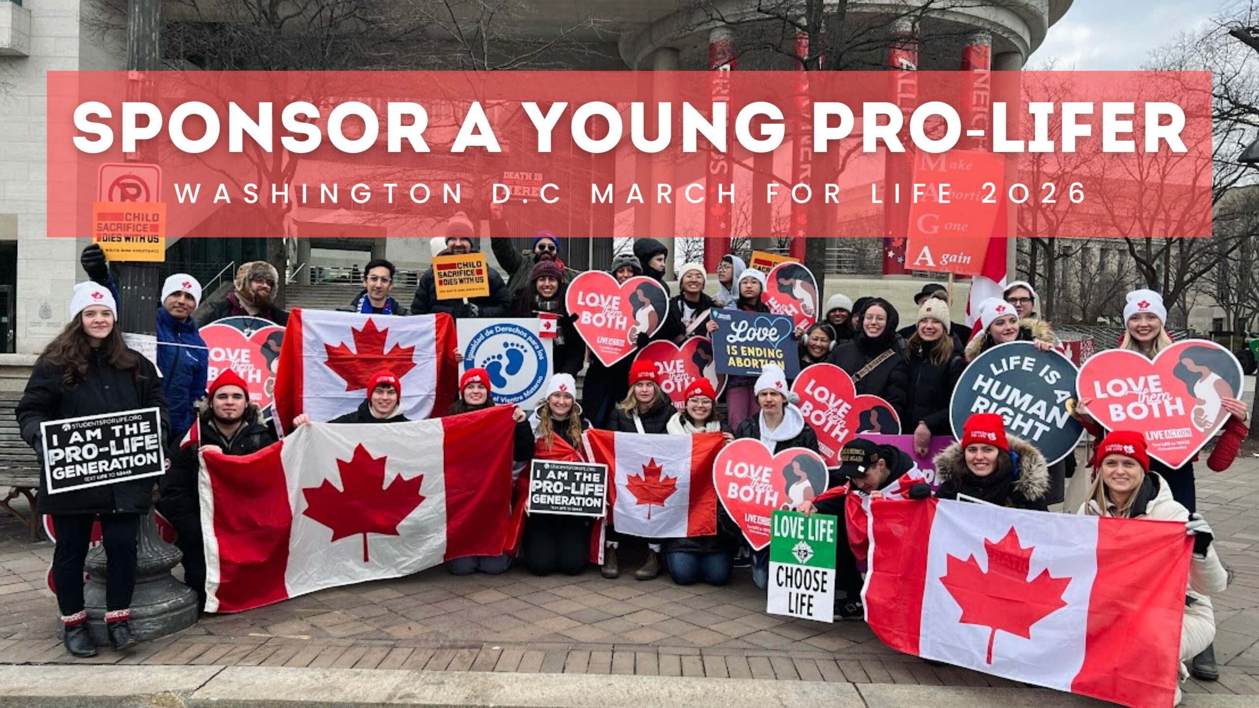 Sponsor A Young Pro-Lifer: Washington D.C 2025