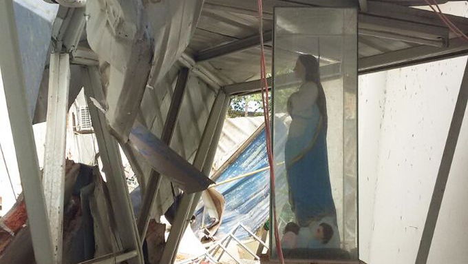 Earthquake Relief at  Hesburgh Hospital