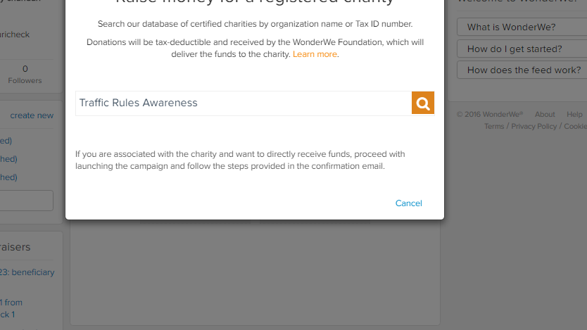 New campaign for test stie